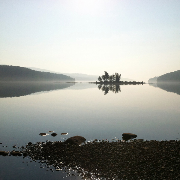 Zen Morning on Rondout Photo Tile